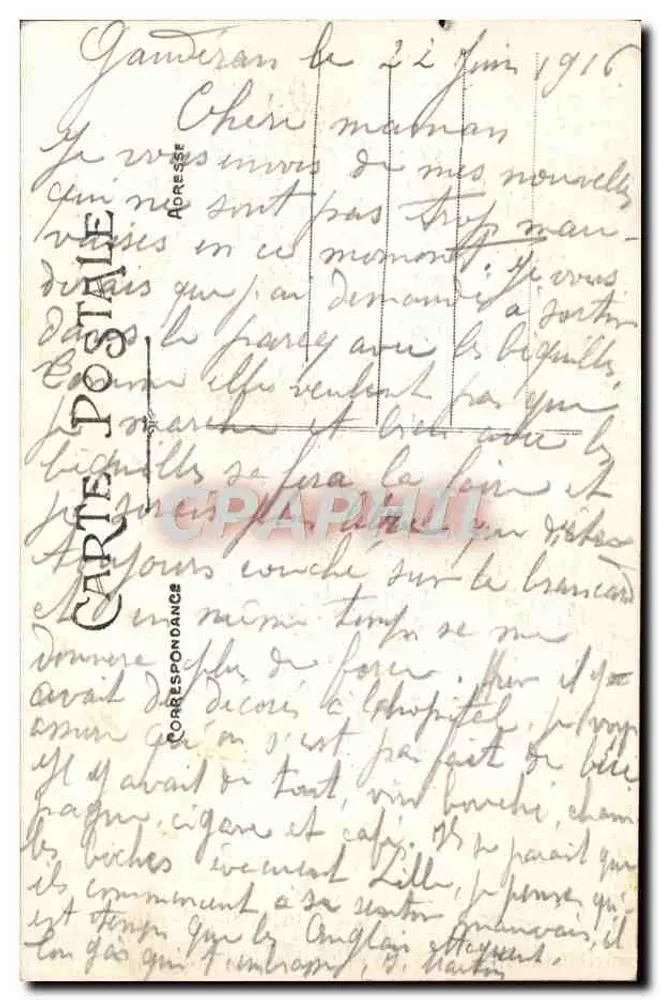 Bordeaux — Porta das Salinas — A.H. - 9 bis - Verso