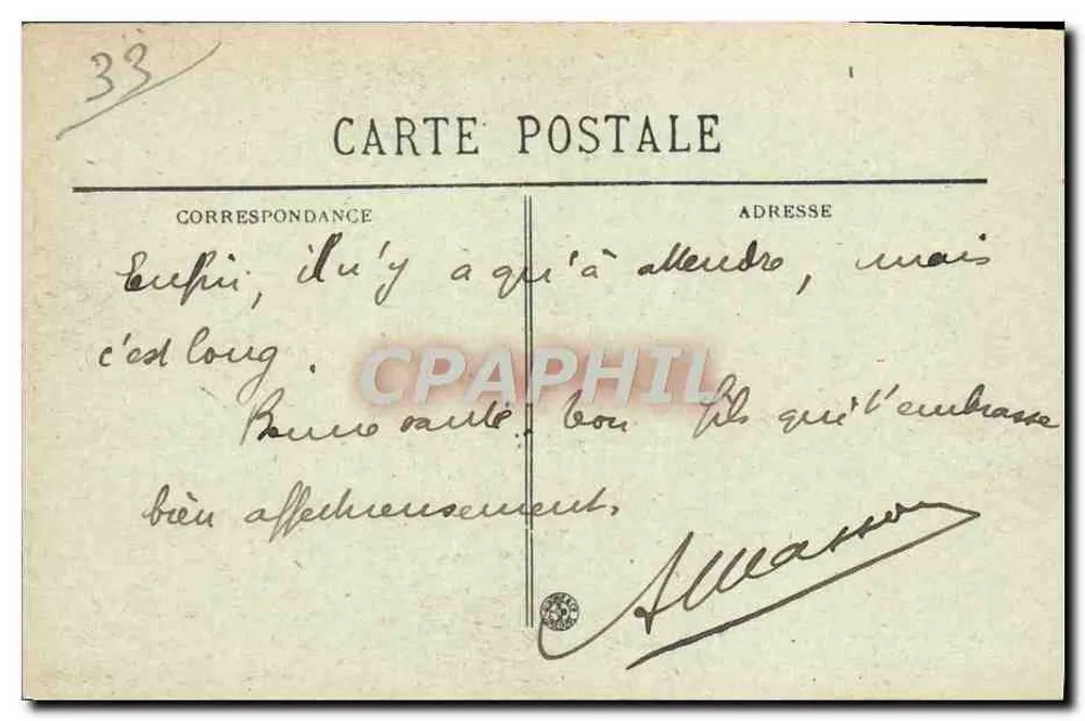Bordeaux — Die Südbahn (Abfahrt) und das Hotel Terminus — BR-53 - Rückseite
