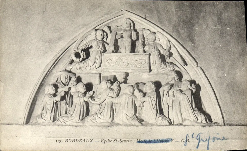 Bordeaux — Kirche St. Seurin : Messe von Clement V — C.B. - Vorderseite