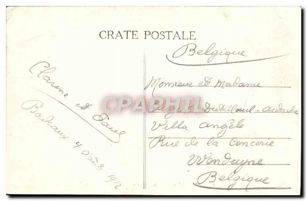 Bordeaux — A Porta das Salinhas — A.H. 4 - Verso