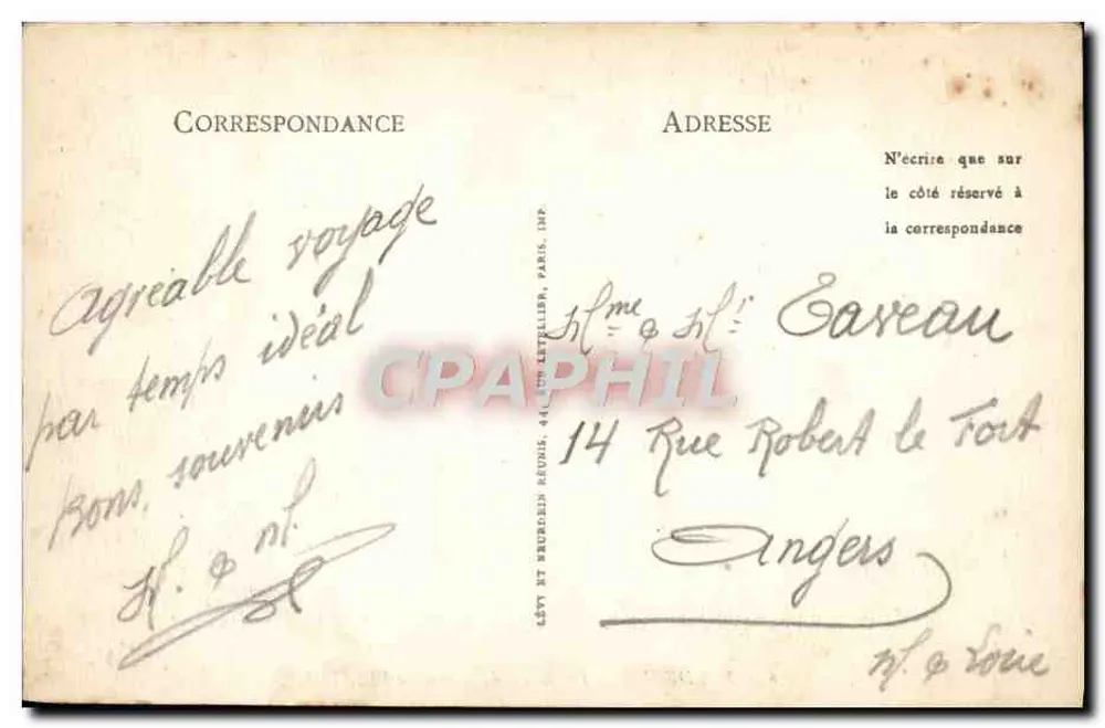 Bordeaux — Die Allées de Tourny — LL - Rückseite