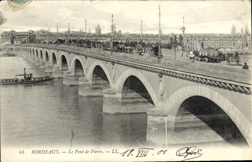 Bordeaux — Le Pont de Pierre — LL. 68 - Frente