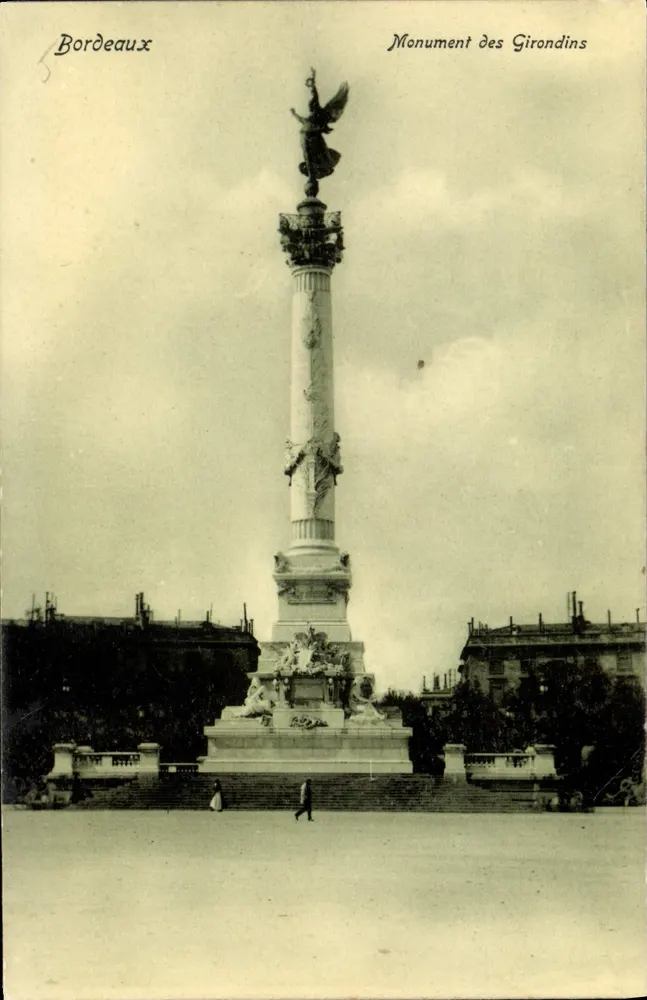 Bordeaux — Monument dos Girondins — A.P. 9, C. Intendance Bx. - Frente