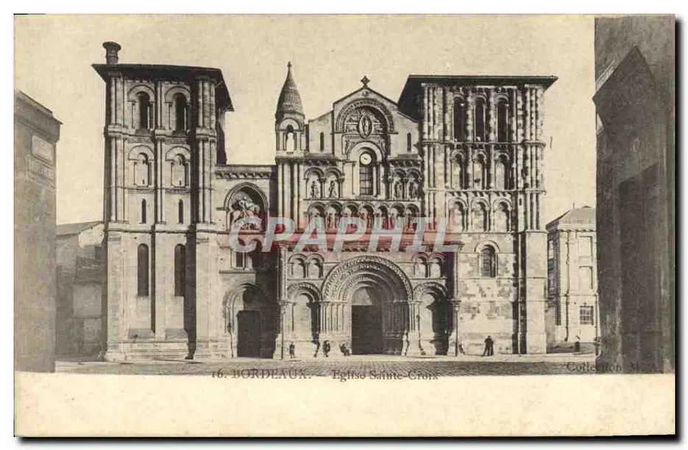 Bordeaux — Igreja de Santa Cruz — Graphphil - Frente
