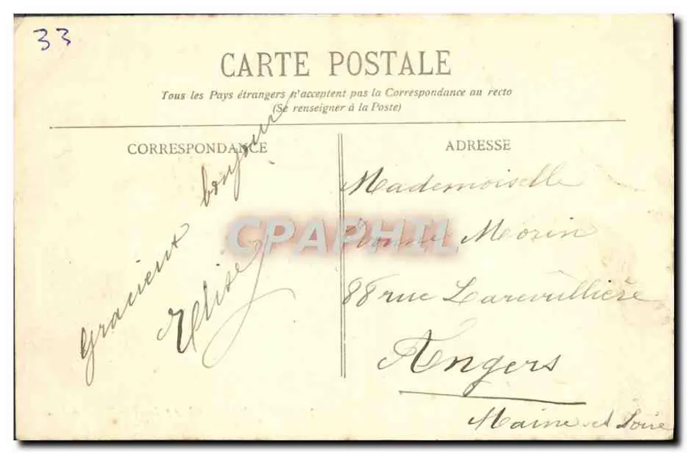BORDEAUX - Ansicht von der Terrasse des Grand Théâtres - BR - 341 - Rückseite