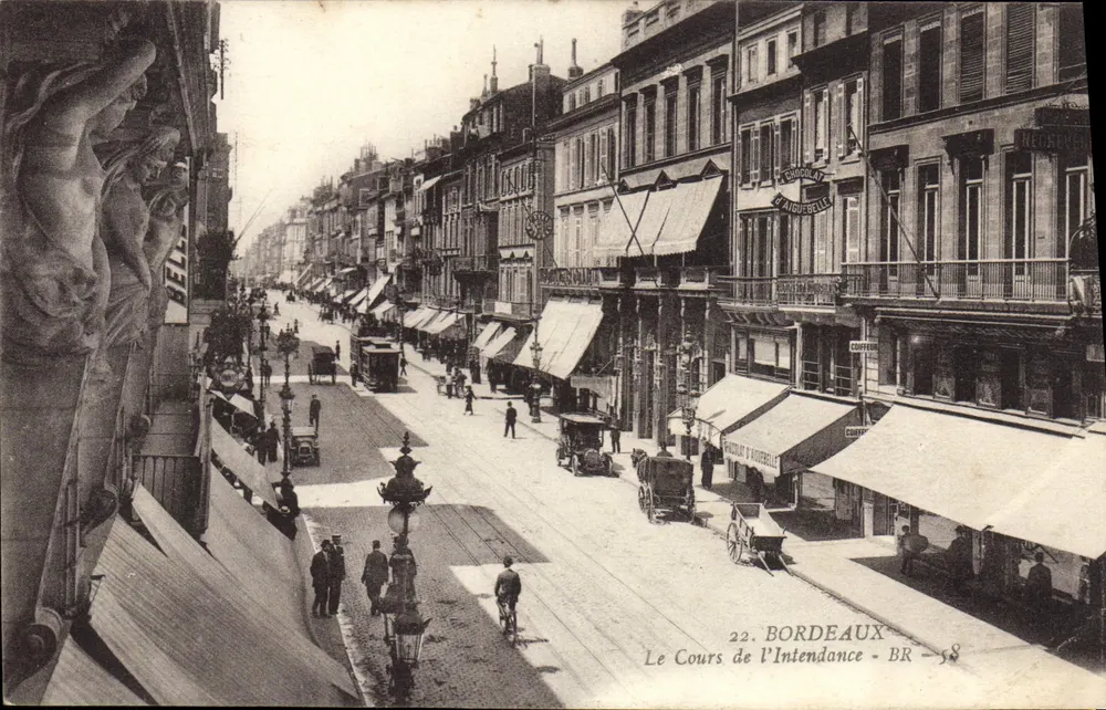 Bordeaux — O Cours de l'Intendance — editor BR - 58 - Frente