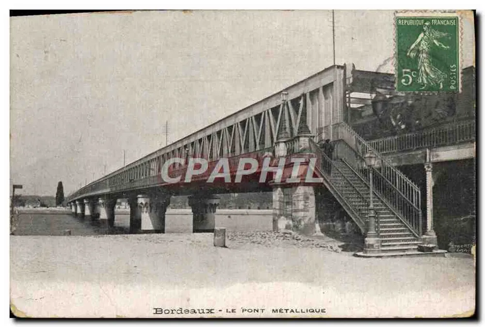Bordeaux - O PONTE METÁLICO — editor não visível, número de série ilegível - Frente