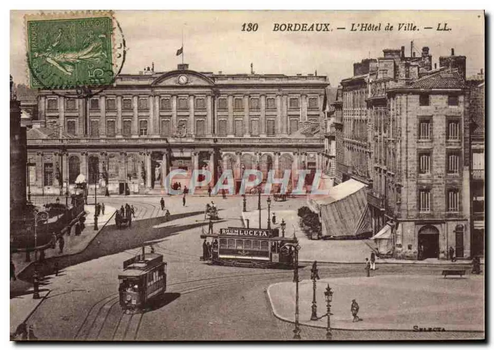 Bordeaux — L'Hôtel de Ville — LL. — Sélecta - Anverso