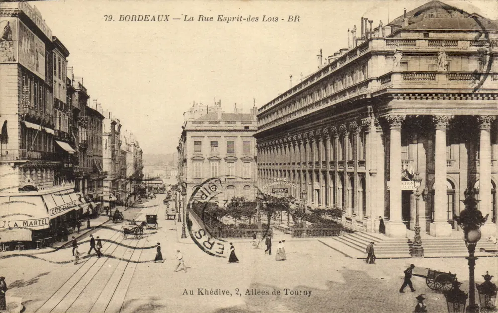 Bordeaux — A Rue Esprit-des Lois — BR — Ao Khédive, 2, Allées de Touny - Frente