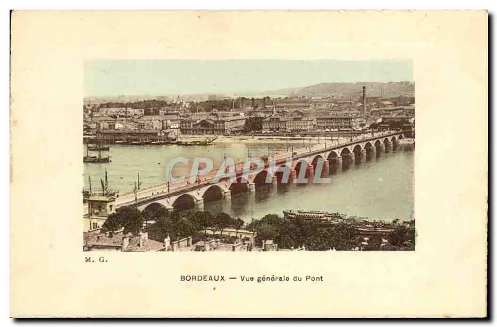 Bordeaux — Vista geral do Ponte — M. G. - Frente