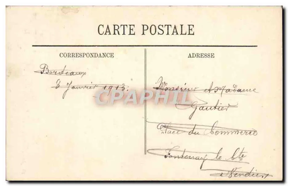 Bordeaux — Torre São Michel — LL - Verso