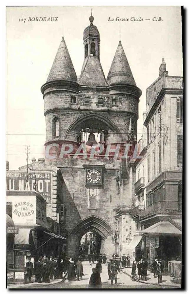 Bordeaux — La Grosse Cloche — C.B. — Fototipie Ch. Champon - Voorkant