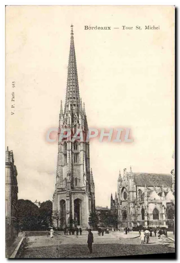 Bordeaux — Torre de São Miguel — V. P. Paris 915 - Frente
