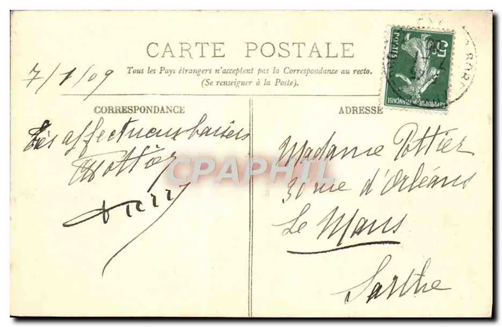 Bordeaux — Die Quais. Ansicht vom Zollamt — LL. Nr. 126 - Rückseite