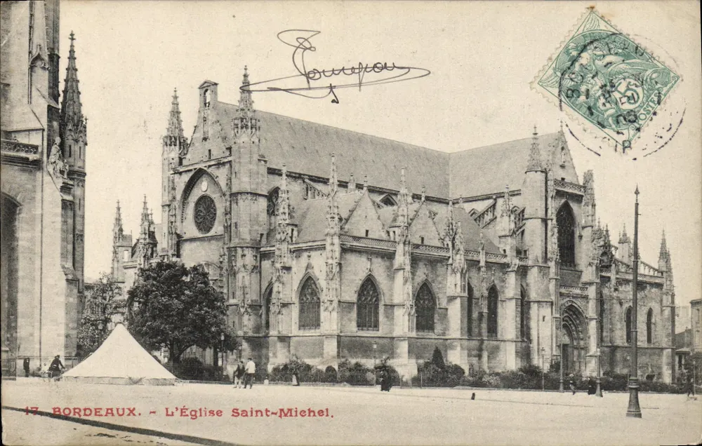 Bordeaux — A Igreja de São Miguel — editor desconhecido, n° 17 - Frente