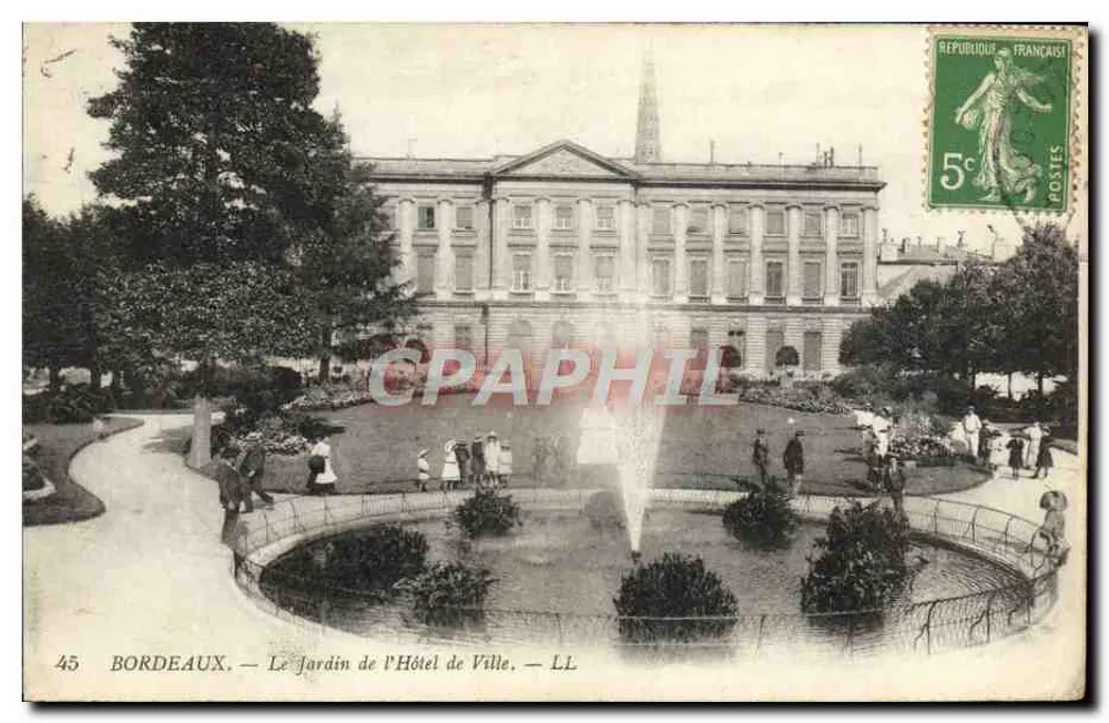 Bordeaux — Le Jardin de l'Hôtel de Ville — LL - Vorderseite
