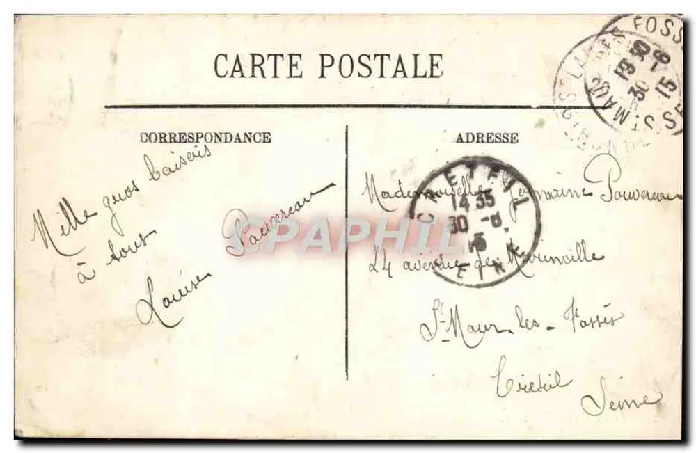 Bordeaux — Le Jardin de l'Hôtel de Ville — LL - Rückseite