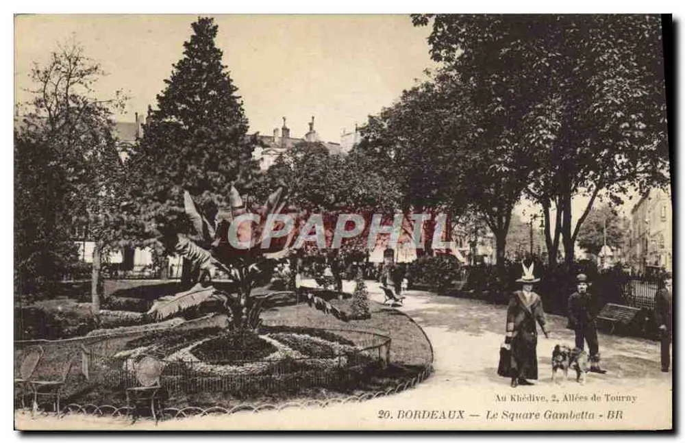 Bordeaux — Plac Gambetta — Aleje Tourny - Awers