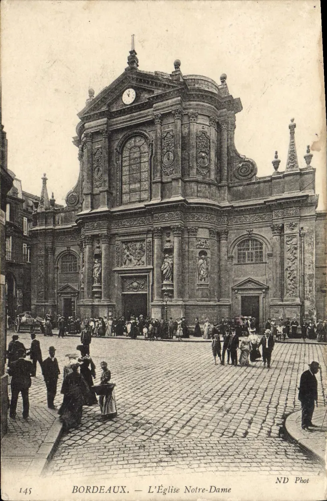 Bordeaux — A Igreja Nossa Senhora — ND Phot, n° 145 - Frente