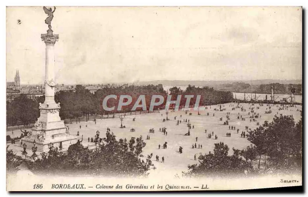 Bordeaux — Säule der Girondinen und die Place des Quincennes — LL — Selrot - Vorderseite