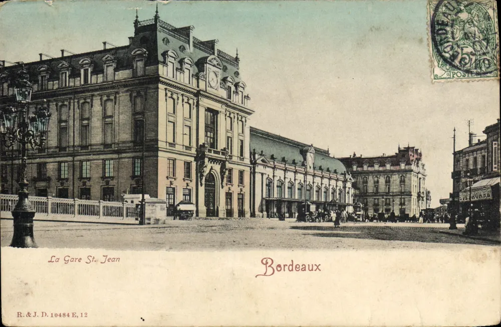 A Estação Saint-Jean — Bordeaux — R.&J.D. 10484 E,12 - Frente