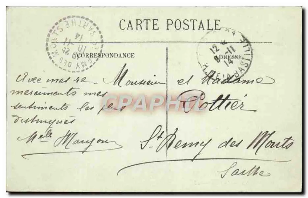 Amiens — A Gare — Edição Prudhomme, n°56 - Verso