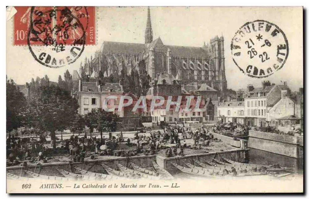 Amiens — Die Kathedrale und der Wassermarkt — LL. n° 162 - Vorderseite