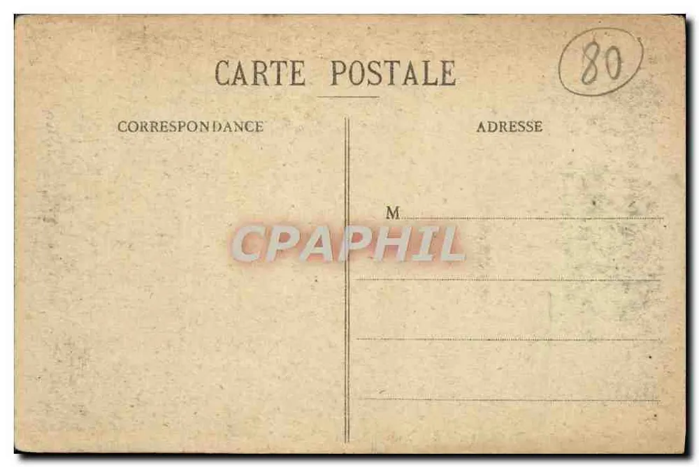 Amiens - A Prefeitura - Prefeitura — editor LS, n° 10 - Verso