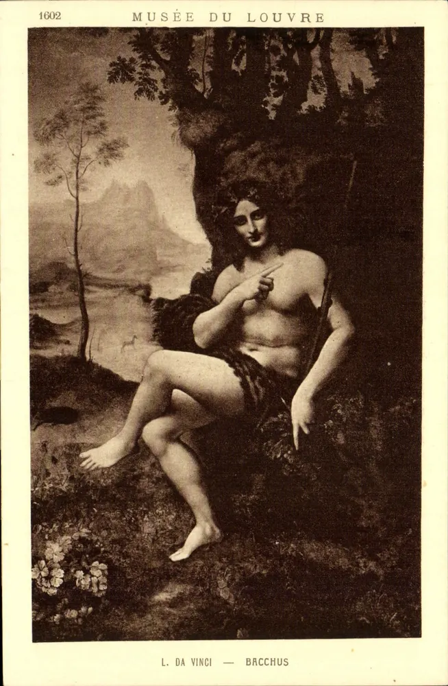 Bacchus — Museu do Louvre — L. Da Vinci — n° 1602 - Frente