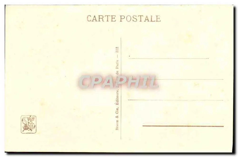 Mulher em camisola de dormir lendo uma carta — cena íntima — E. Rosset-Granger, n° 6911 - Verso