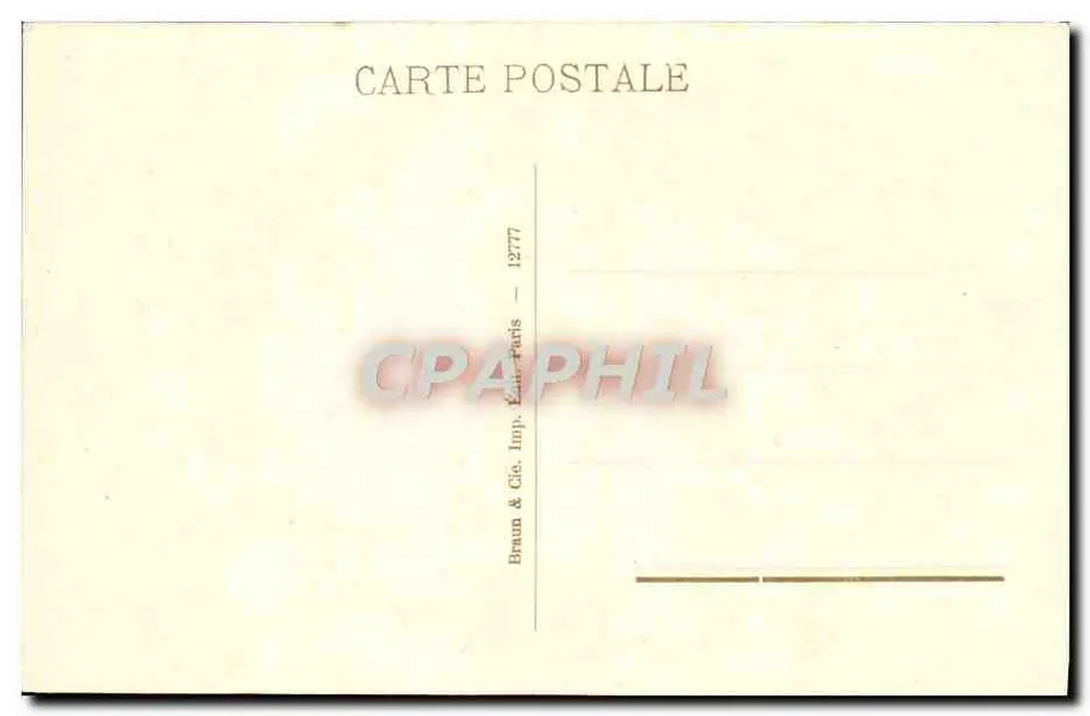 Museu do Louvre — J.-B. Greuze, A Leiteira — Braun & Cie, Imp. Paris - Verso