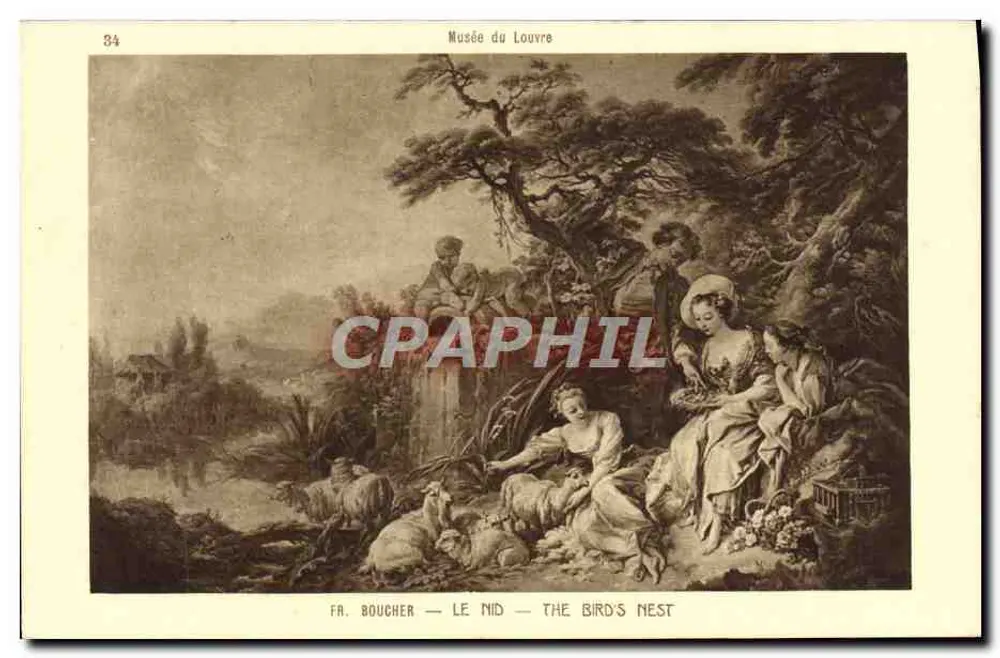 O Ninho — The Bird's Nest — Fa. Boucher — Museu do Louvre - Frente