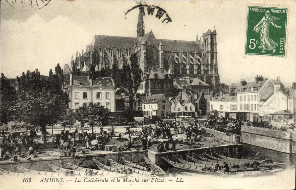 Amiens — Die Kathedrale und der Wassermarkt — LL. n°162 - Vorderseite