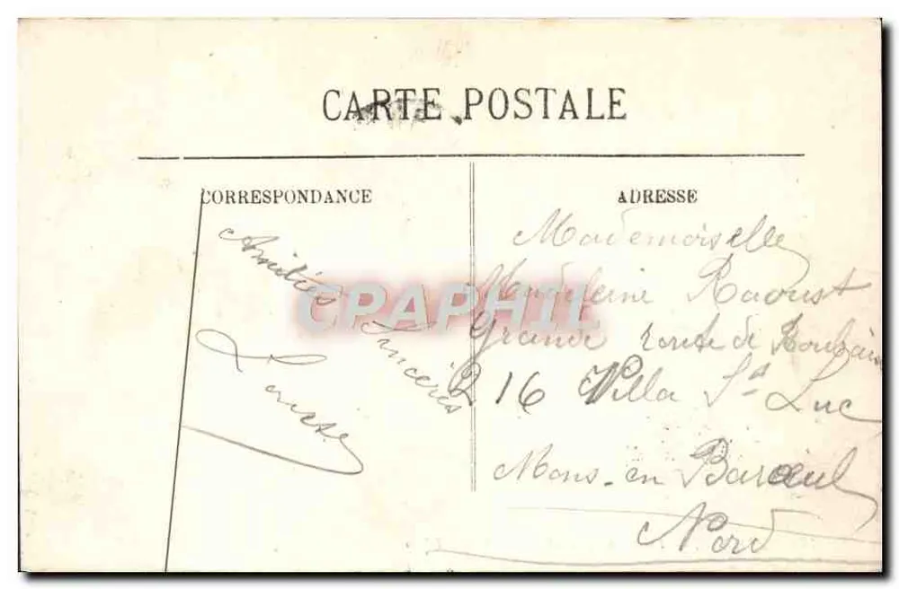 Amiens — Die Kathedrale und der Wassermarkt — LL. n°162 - Rückseite