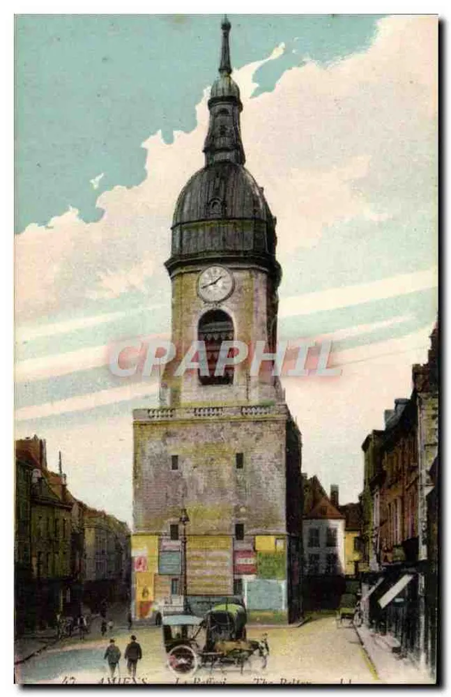 Amiens — A Torre da Belfroi — Editor Lévy Frères et Cie, Paris - Frente