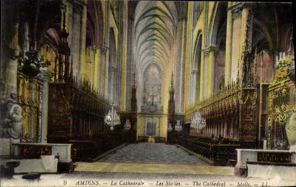 Amiens — A Catedral — As Stalles — L.L. — n°9 - Frente