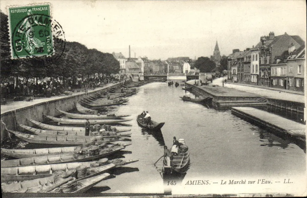 AMIENS — O Mercado sobre a Água — LL. — n°145 - Frente