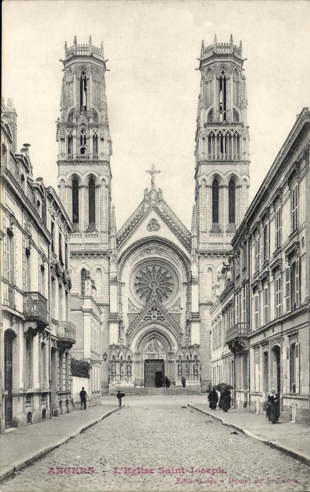 Angers — A Igreja de São José — Edição das «Dames de France» - Frente