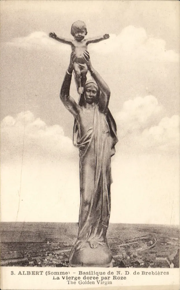 Albert (Somme) — Die Goldene Jungfrau von Roze — Basilika der Jungfrau von Brebières - Vorderseite