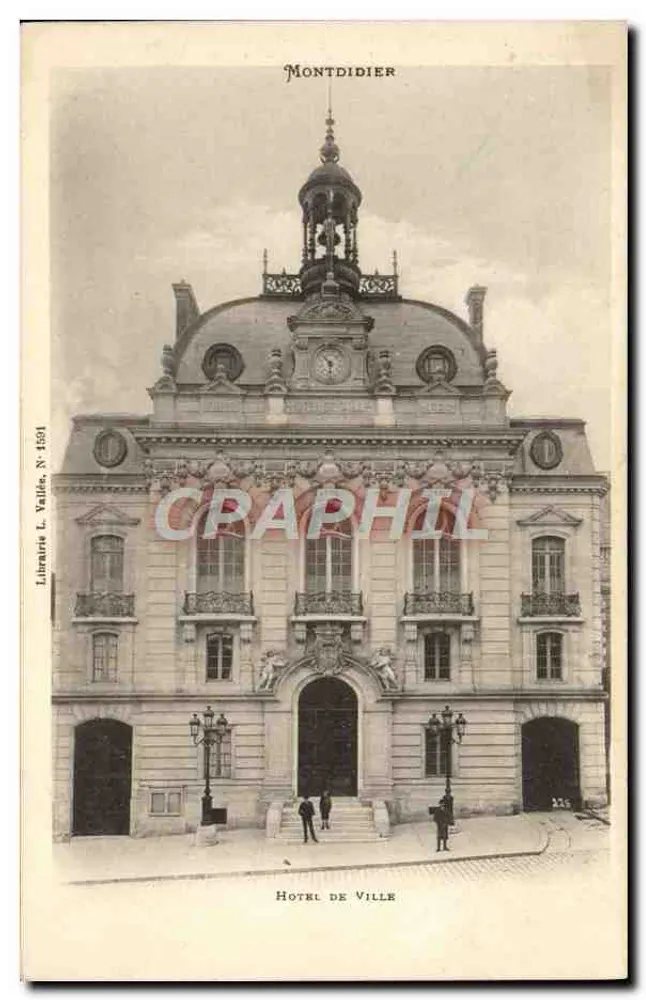 Hôtel de Ville — Montdidier — Livraria L. Vallée, N° 1501 - Frente