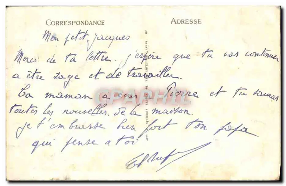 Amiens — Pavillon Bleu — I.L. - Verso