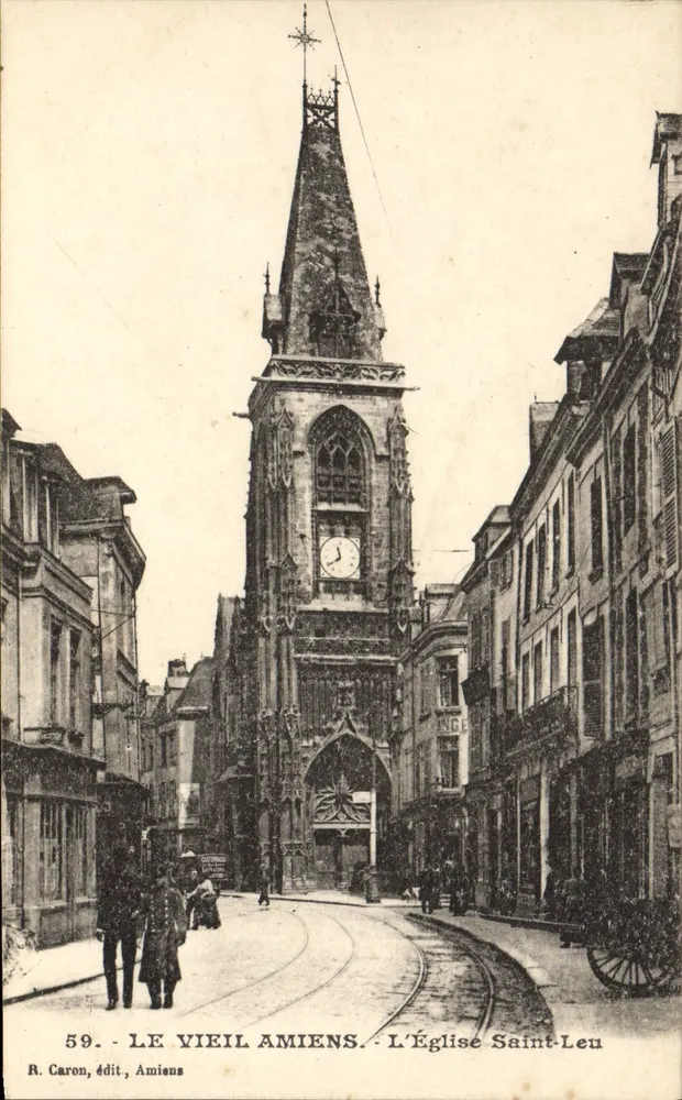 Alt Amiens — Die Kirche Saint-Leu — R. Caron, Verlag, Amiens, Nr. 59 - Vorderseite
