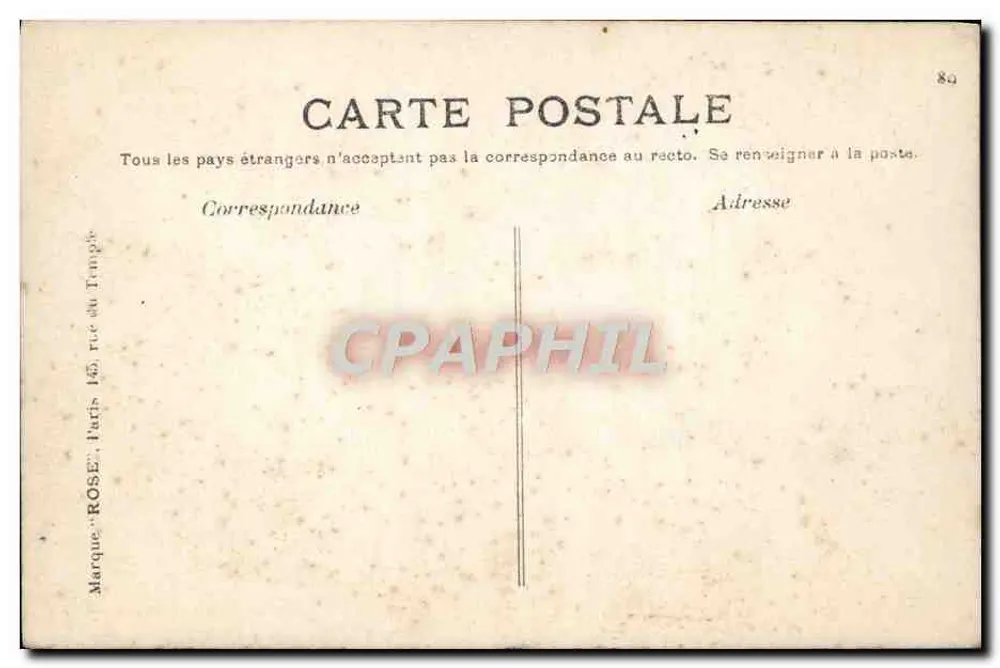 Amiens (Somme) — Ansicht von der Spitze der Kathedrale — Verlag ROSE - Rückseite