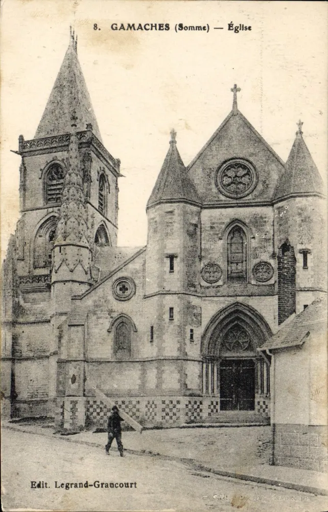 Gamaches (Somme) — Igreja — Edit. Legrand-Grancourt - Frente