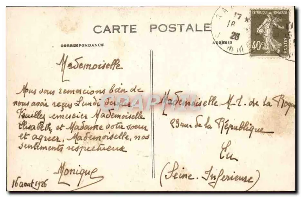 Gamaches (Somme) — Igreja — Edit. Legrand-Grancourt - Verso