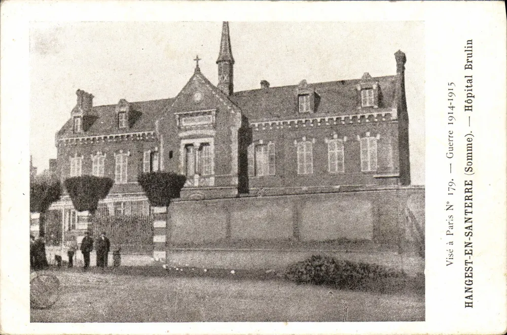 HANGEST-EN-SANTERRE — Krankenhaus — Krieg 1914-1915 — Imp. C. Bernard, Paris - Vorderseite