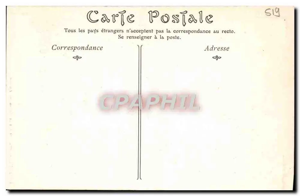 Amiens — Estátua de Pierre l'ermite — HERBOUT, papelaria, 19 rue de Noyon - Verso