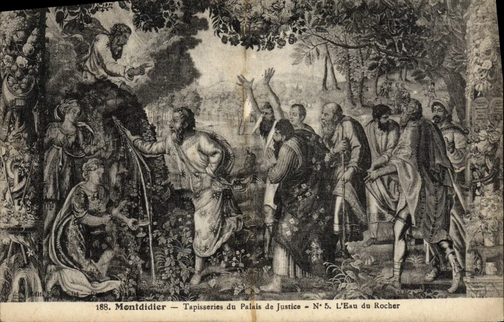 Montdidier — Teppiche des Palasts der Gerechtigkeit — Nr. 5. Das Wasser des Felsens - Vorderseite