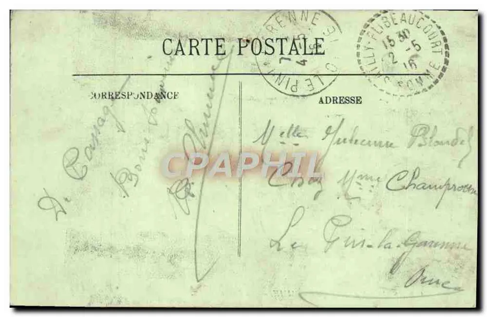 Saint-Valéry-sur-Somme — The Dyke — LL. — Publisher LL, No. 122 - Back