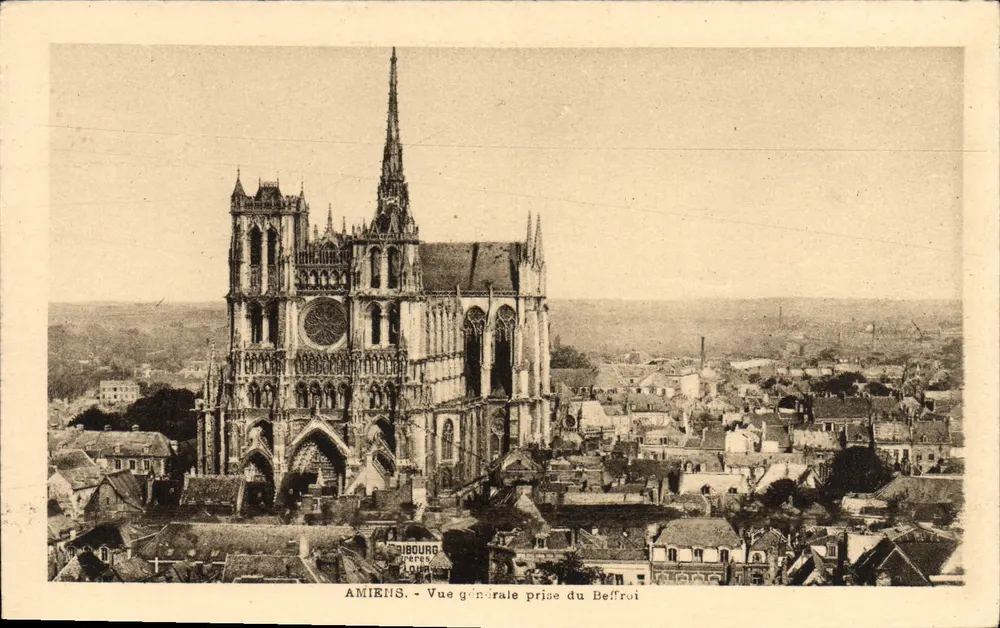 Amiens - Vista geral tirada do Campanário - Frente